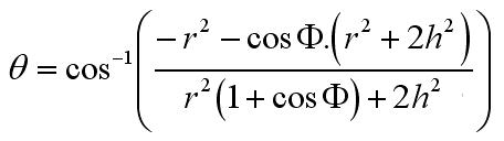 General Algebraic Solution to the Angle between Surfaces of a Pyramid, Simplified