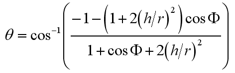 General Algebraic Solution to the Angle between Surfaces of a Pyramid, Simplified